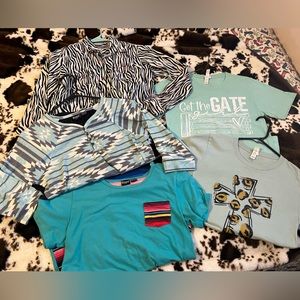 Girls 14/16 Western Lot Cruel Girl Button Downs